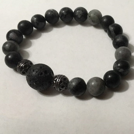 Beaded Diffuser Bracelets, Single Stone