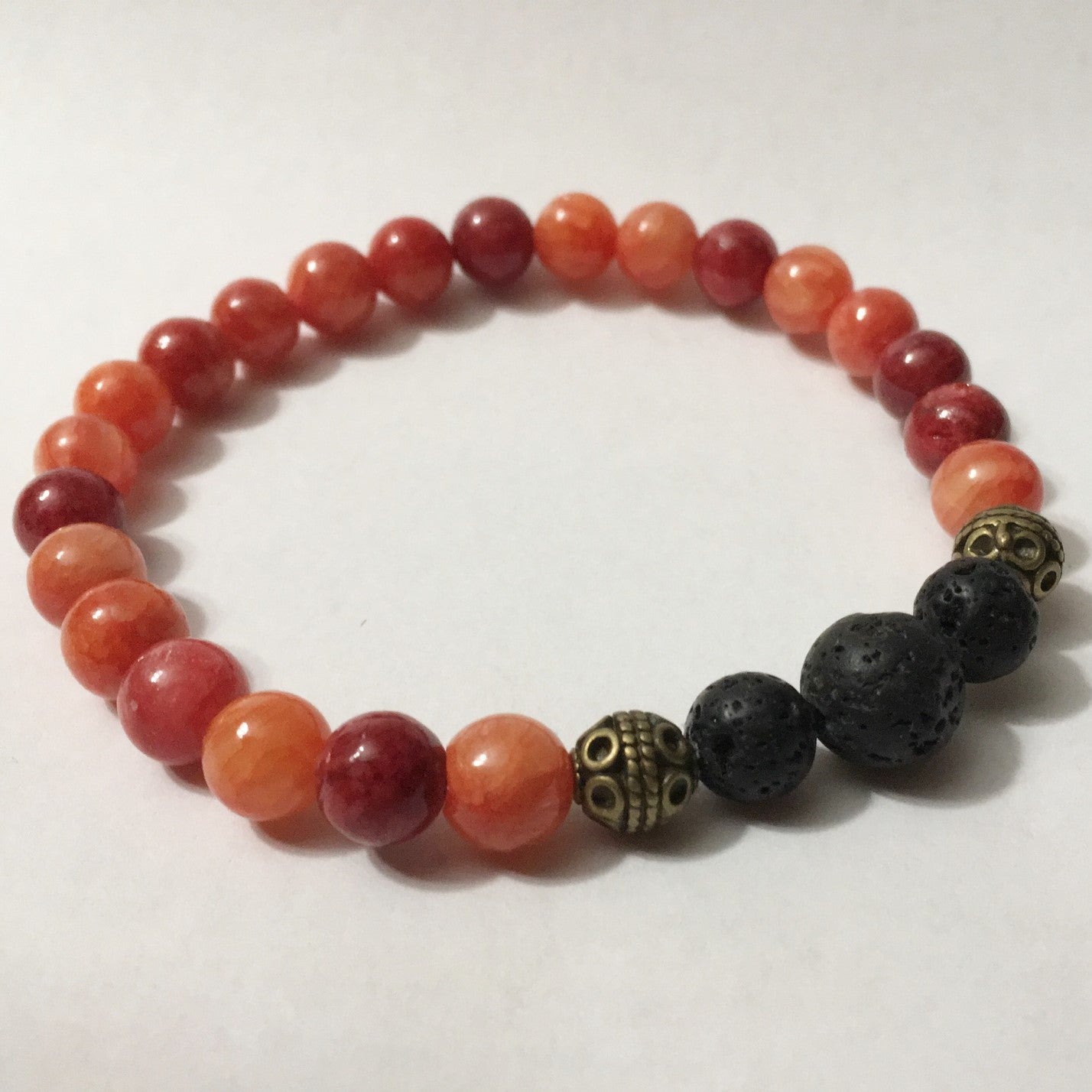 Beaded Diffuser Bracelets, Single Stone