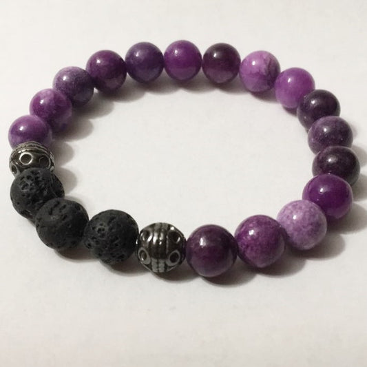 Beaded Diffuser Bracelets, Single Stone