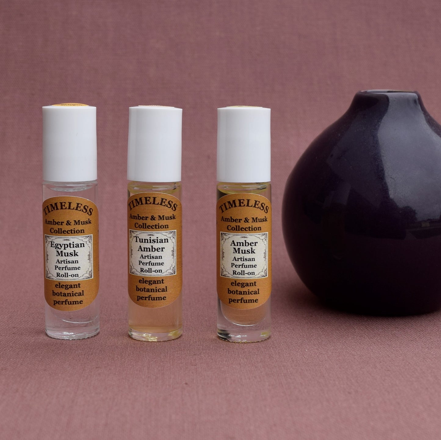 Botanical Perfume Roll-on Collection - Ambers & Musks