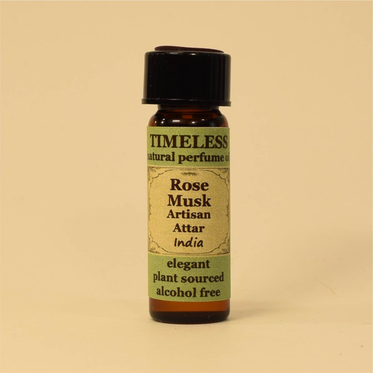 TIMELESS Rose Musk Attar - elegant plant-sourced perfume, alcohol