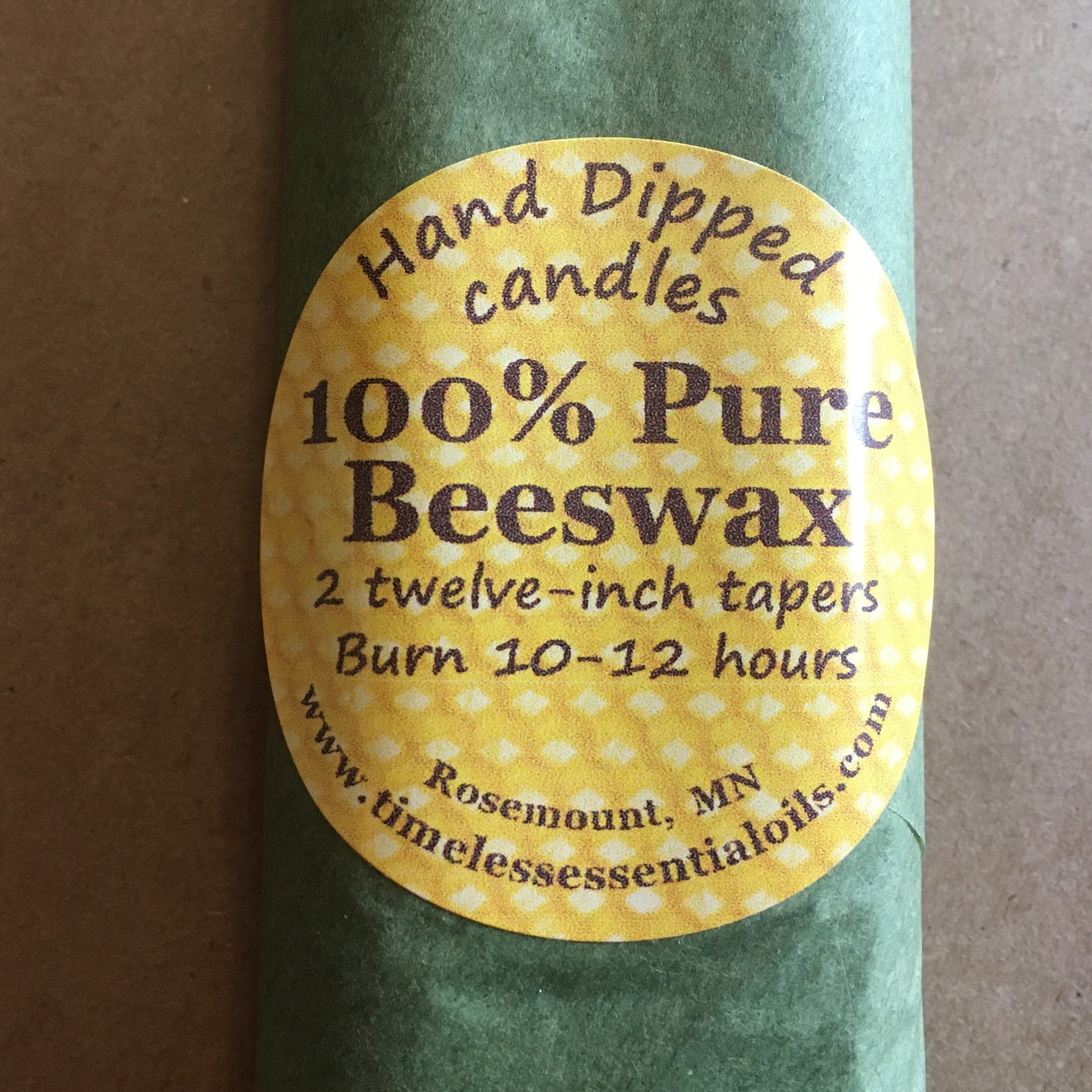 Pure Hand-dipped Beeswax Candles