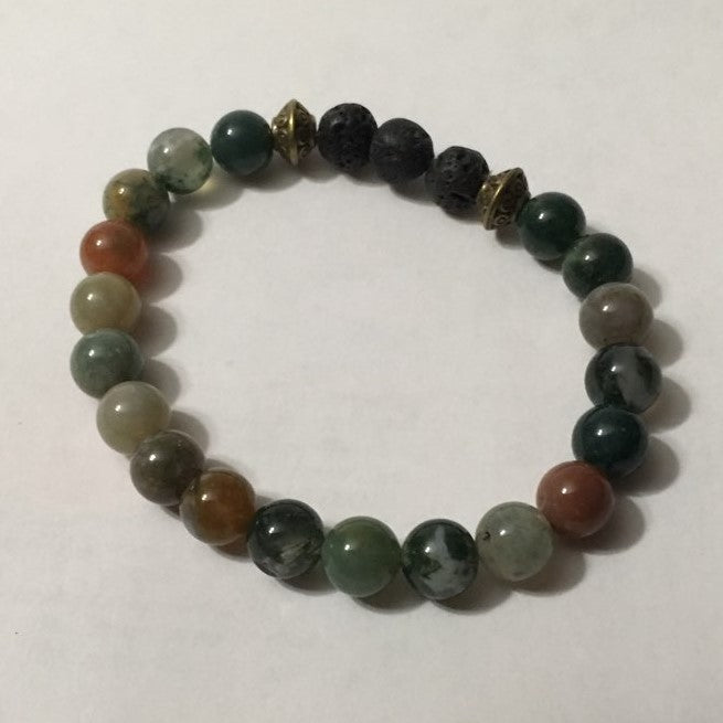 Diffuser Bracelet, Fancy Jasper