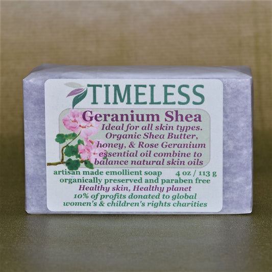 Organic Shea Butter Soap - Geranium Rose