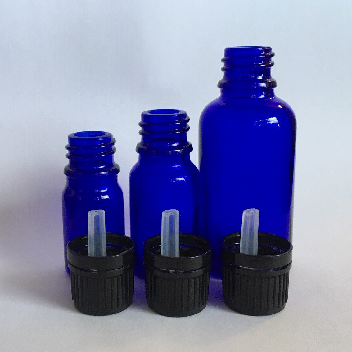 European Dropper Bottles - Blue