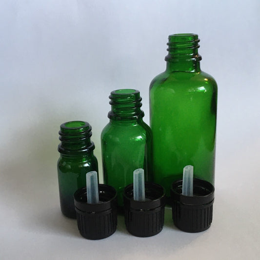 European Dropper Bottles - Green