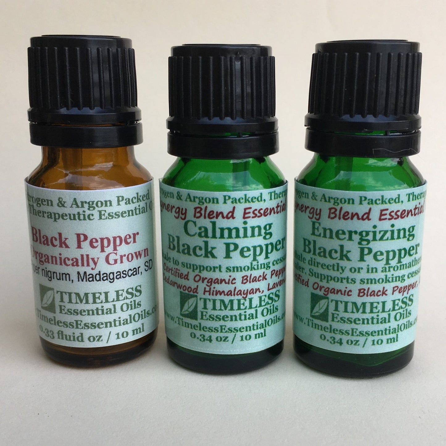 Organic Black Pepper Aromatherapy Inhaler Refills