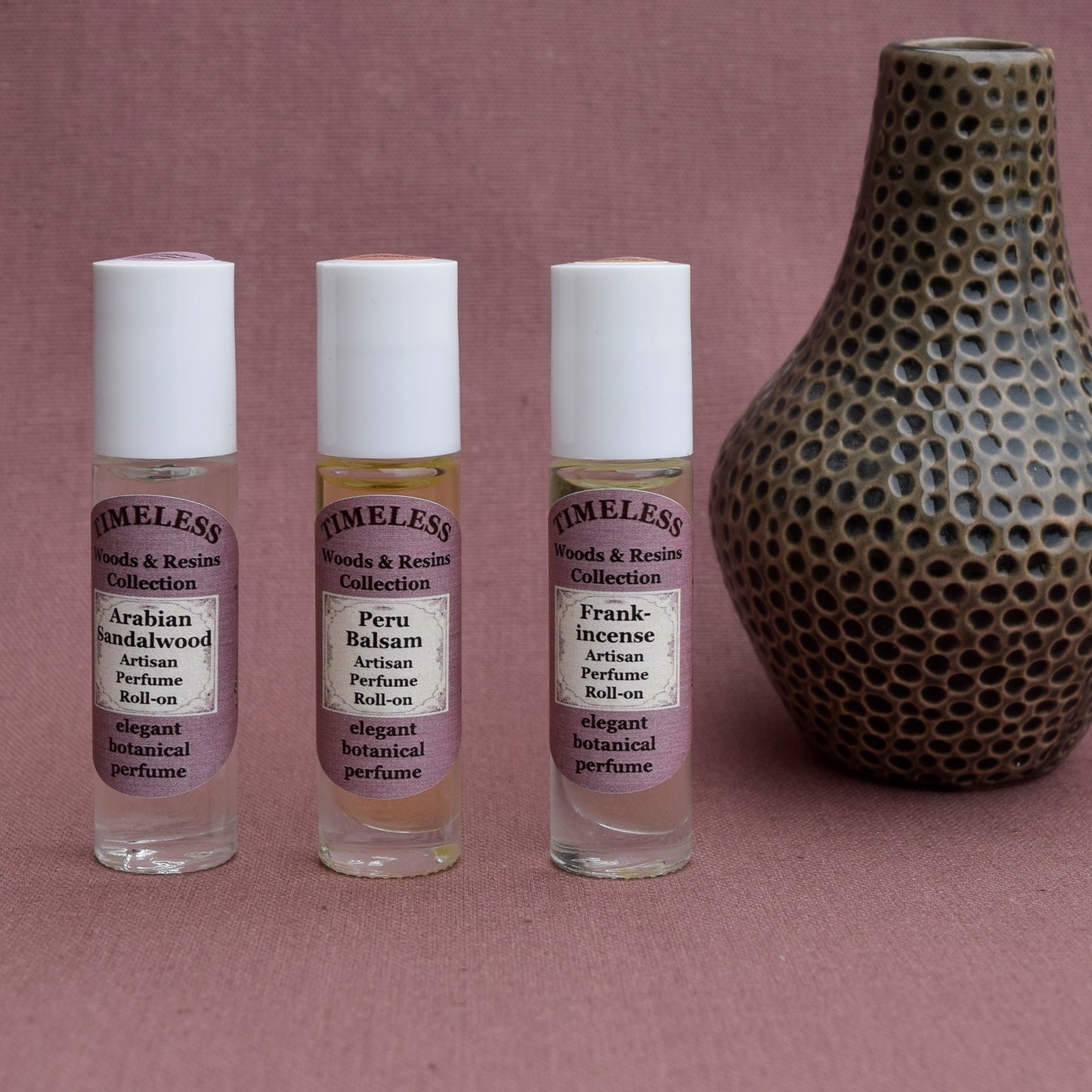 Botanical Roll-on Perfume Collection - Woods & Resins
