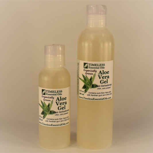 TIMELESS Aloe Vera Gel, from Organically grown Aloe Vera - Full strength Aloe Vera Juice, lightly thickened with Xanthan Gum.