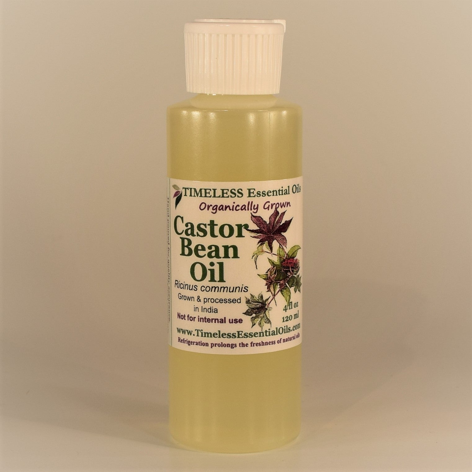 TIMELESS Organic Castor Bean Oil  -  premium aromatherapy oil.  
