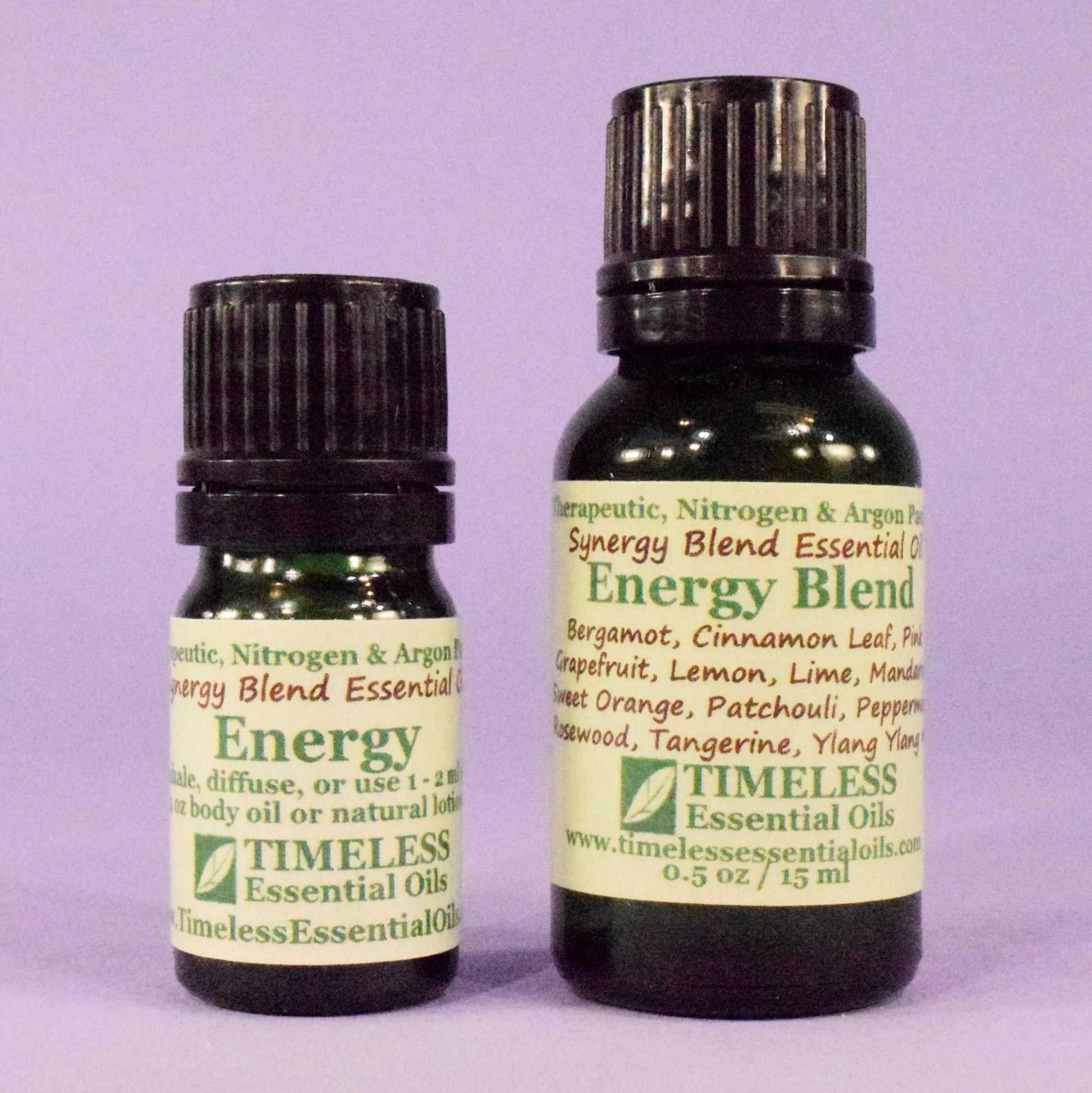 TIMELESS Essential Oils Energy Synergy Blend is revitalizing and increases stamina.