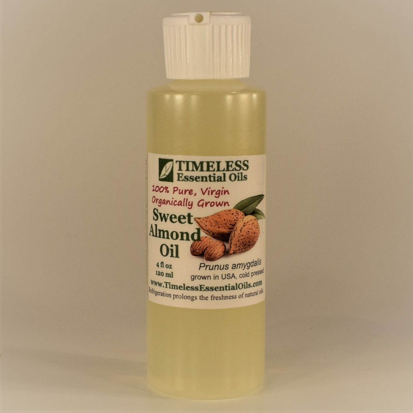 TIMELESS Virgin, Organic Sweet Almond Oil for aromatherapy and massage