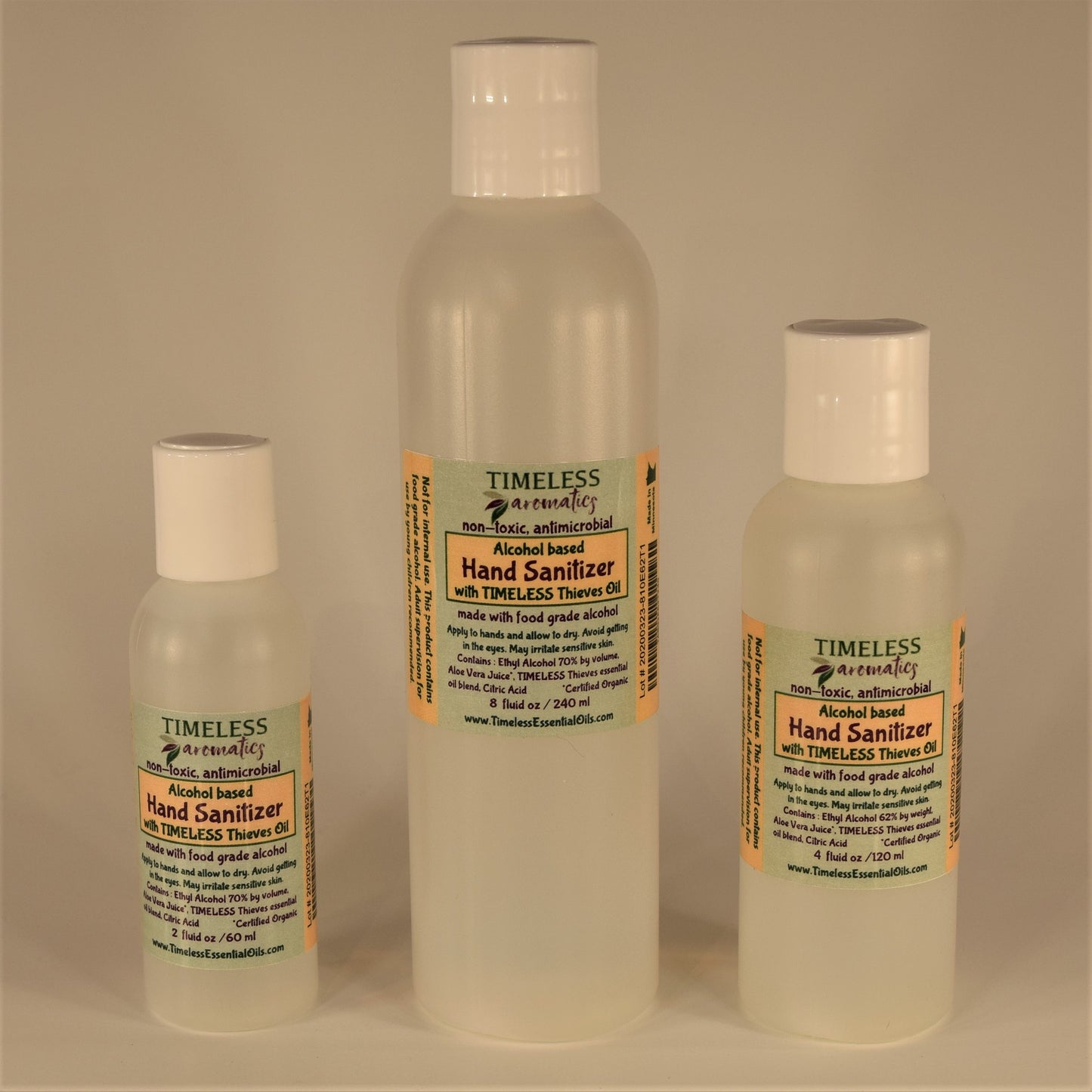 Non-Toxic Hand Sanitizer with TIMELESS Thieves Oil