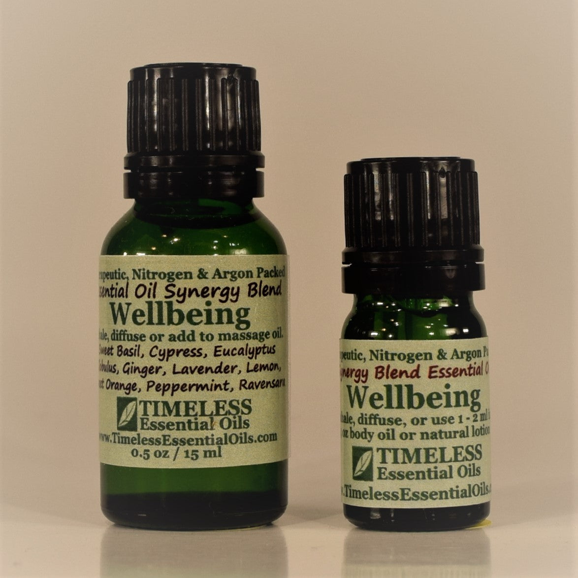 TIMELESS Essential Oils Wellbeing Synergy Blend promotes feelings of wellbeing, safety and contentment.