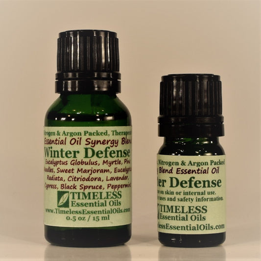 TIMELESS Winter Defense Synergy Blend essential oil is a great diffuser blend to purify household air.
